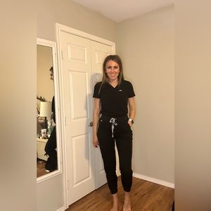 High waisted Zamora joggers black Small